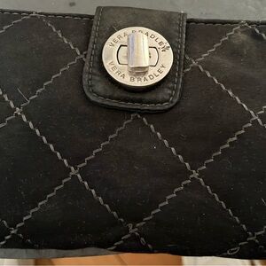 Vera Bradley Black Quilted Clutch